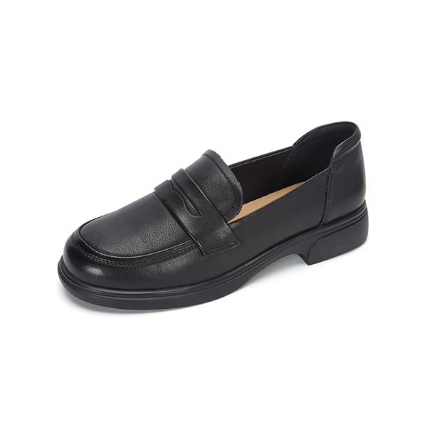 Mook Giselle Cowhide Comfort Loafers Black 516623204Aa