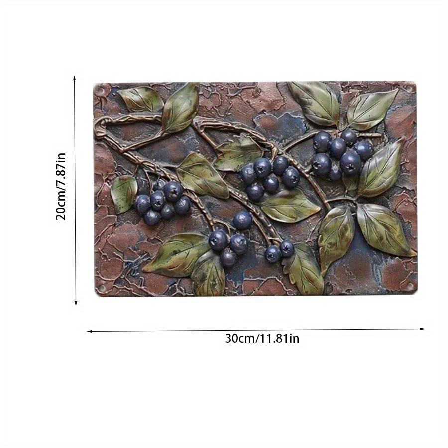 

2d flat 30*20 см винтажный деревянный знак для двора с 2d flat 30*20 см дизайном черники, наружный настенный декор, многоцелевой, английский, для ворот, домашнего бара 20x30cm