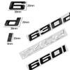 ABS Emblem Glossy Black Car Sticker Badge Decal Body Trunk Decor for BMW 630i 630d 635d 640i 640d 650i 660d 628i 620i 635i 645i LK5