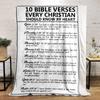 Christian Bible Verses Blanket DesignFlannel blanket for bedroom, living room, sofa, and nap