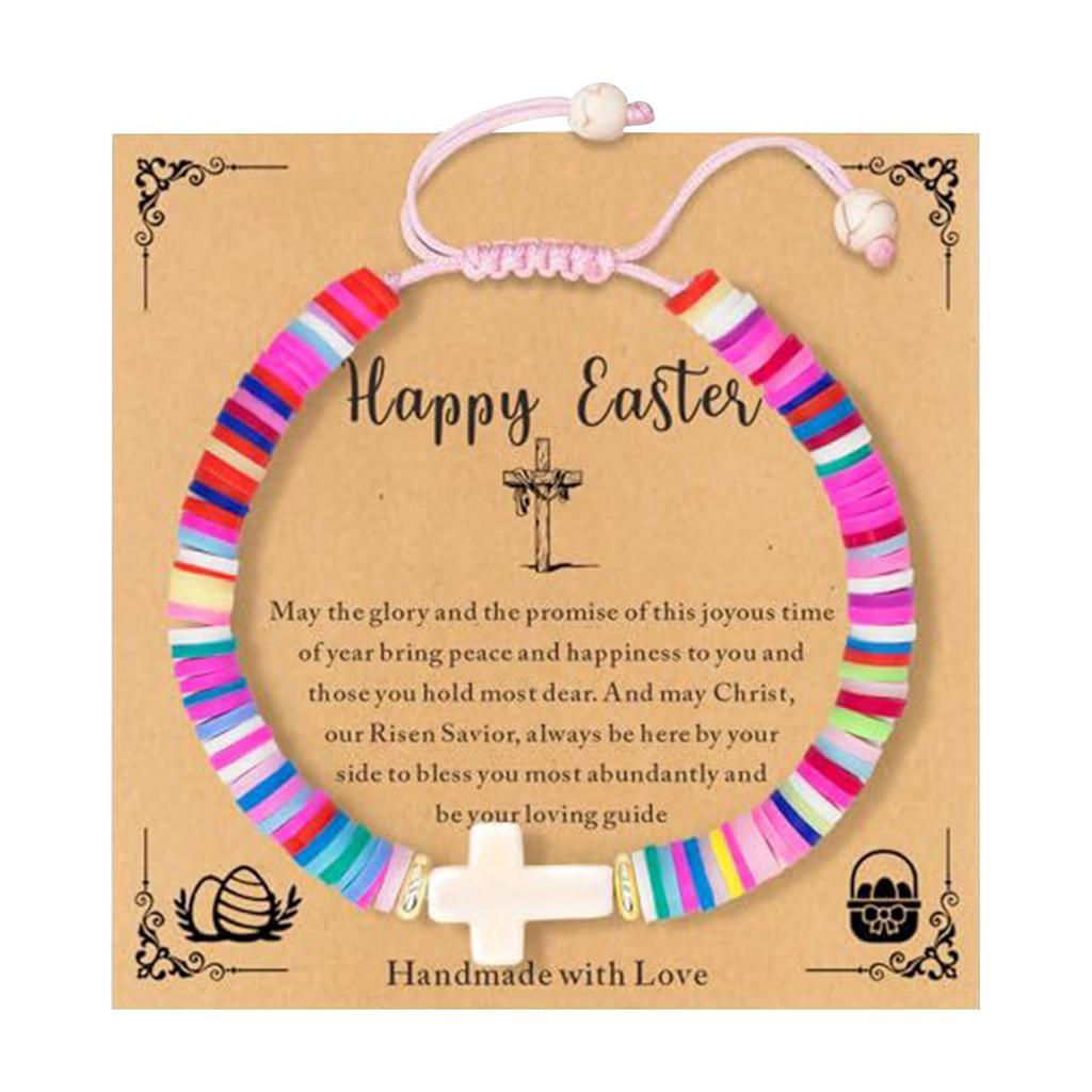 Kreuzarmband Geschenk zur Erstkommunion Mädchen Religion Abschlussgeschenk Armband Geburtstagsgeschenk für Teenager-Mädchen Modeartikel