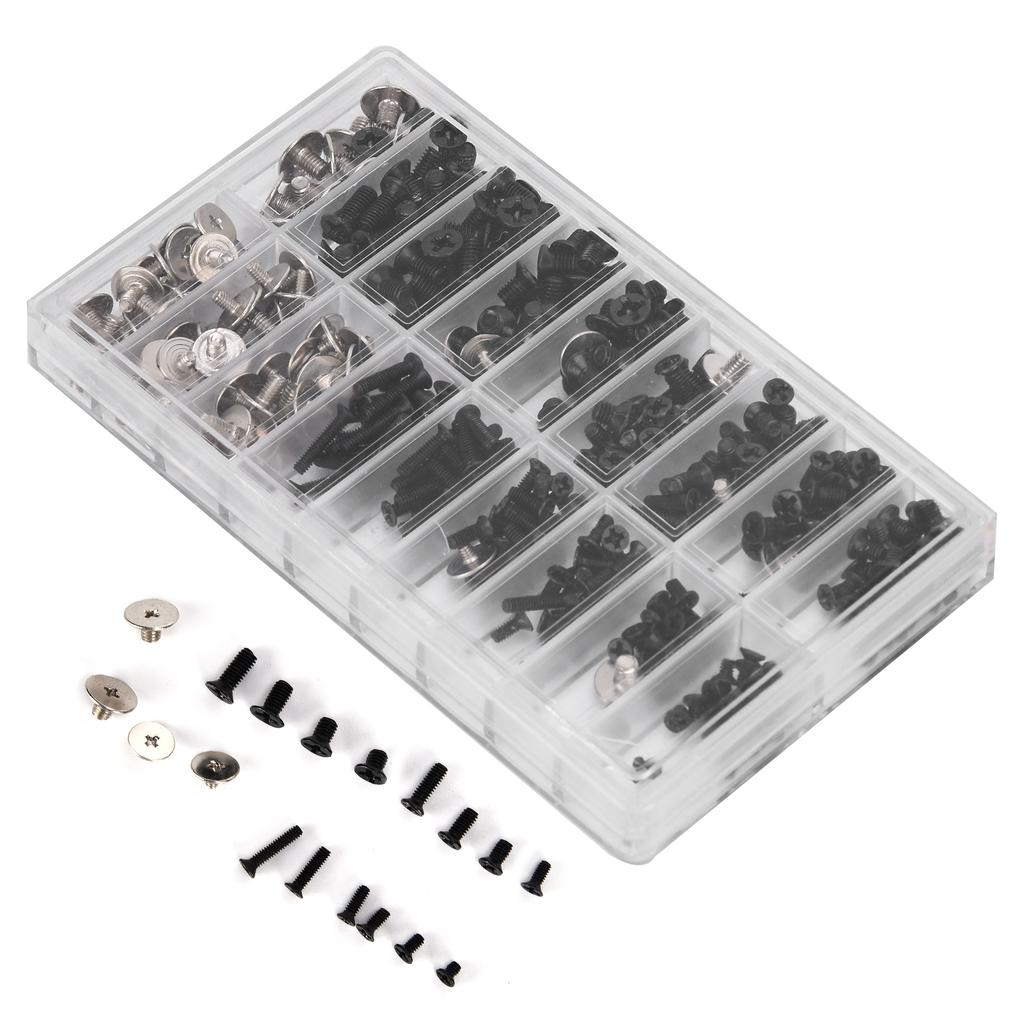 360st Datorskruvsats Legerat stål Micro Cross Screw Sortiment Set M2 M2.5 M3 Fästelement