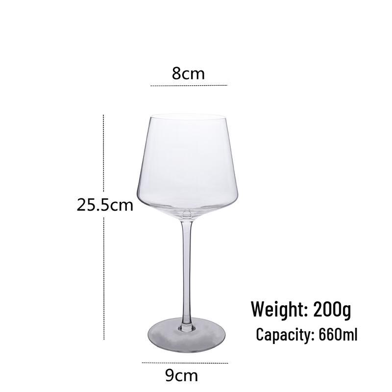 Enshousu Handmade Crystal Red Wine Glasses