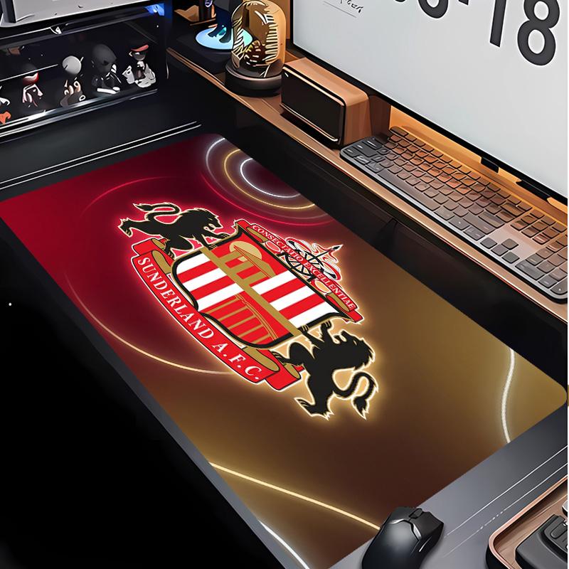 Sunderland Football Print Mouse Pad Non?Slip Rubber Desk Mat Waterproof Gaming Mousepad For Laptop Office Desktop