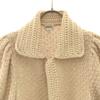 FOXEY Kurzarm Baumwollstrick-Cardigan 40 beige Damen Gebraucht