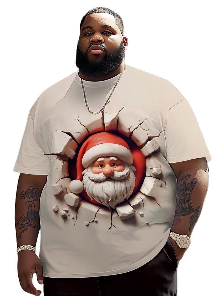 2026 Weihnachten 3D-gedrucktes T-Shirt Cartoon-Grafik T-Shirt für Männer Rentier Süßigkeiten Grafik T-Shirts Geschenke Oversize T-Shirt