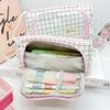Multi Layer Large Capacity Pencil Pouch Pen Storage Case Kawaii Cute Stationary Bags School Supplies