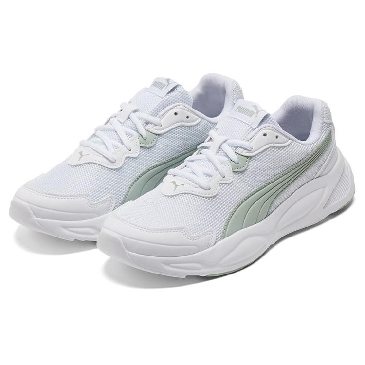 PUMA 90s Runner Nu Wave 'White Gray Green' (Unisex) Running Shoes 373017 21