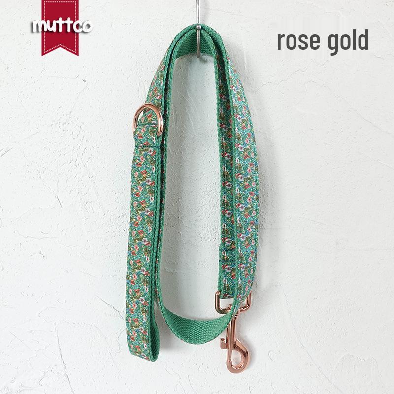 Pet Dog Leash and Harness Set - Double Layer Flower Meadow Design (UDC-126M) Extra Small