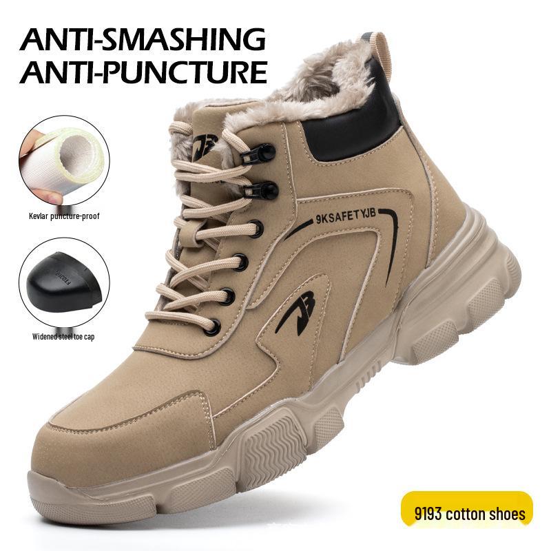 Lightweight Steel Toe Work Boots - Anti-Smash, Puncture-Resistant, Comfortable, Durable for Outdoor Safety.