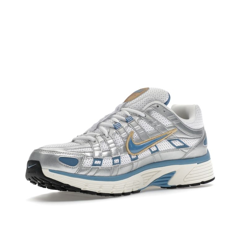 Nike P-6000 Metallic Silver Aegean Storm Unisex Sneakers White Pale-Ivory HJ7246-100