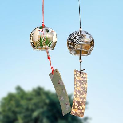 Japanische Windspiele Dekorative Glas Wind Glocke Hause Türklingel Ornament Outdoor Garten Anhänger Accessorie Room Decor