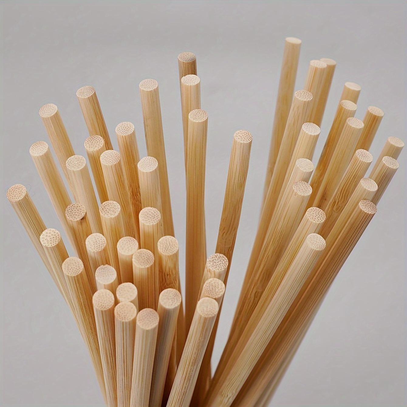 50 Pcs Craft Sticks - Multipurpose Wooden Garden Stakes for DIY Projects, Crafting, Flower Support