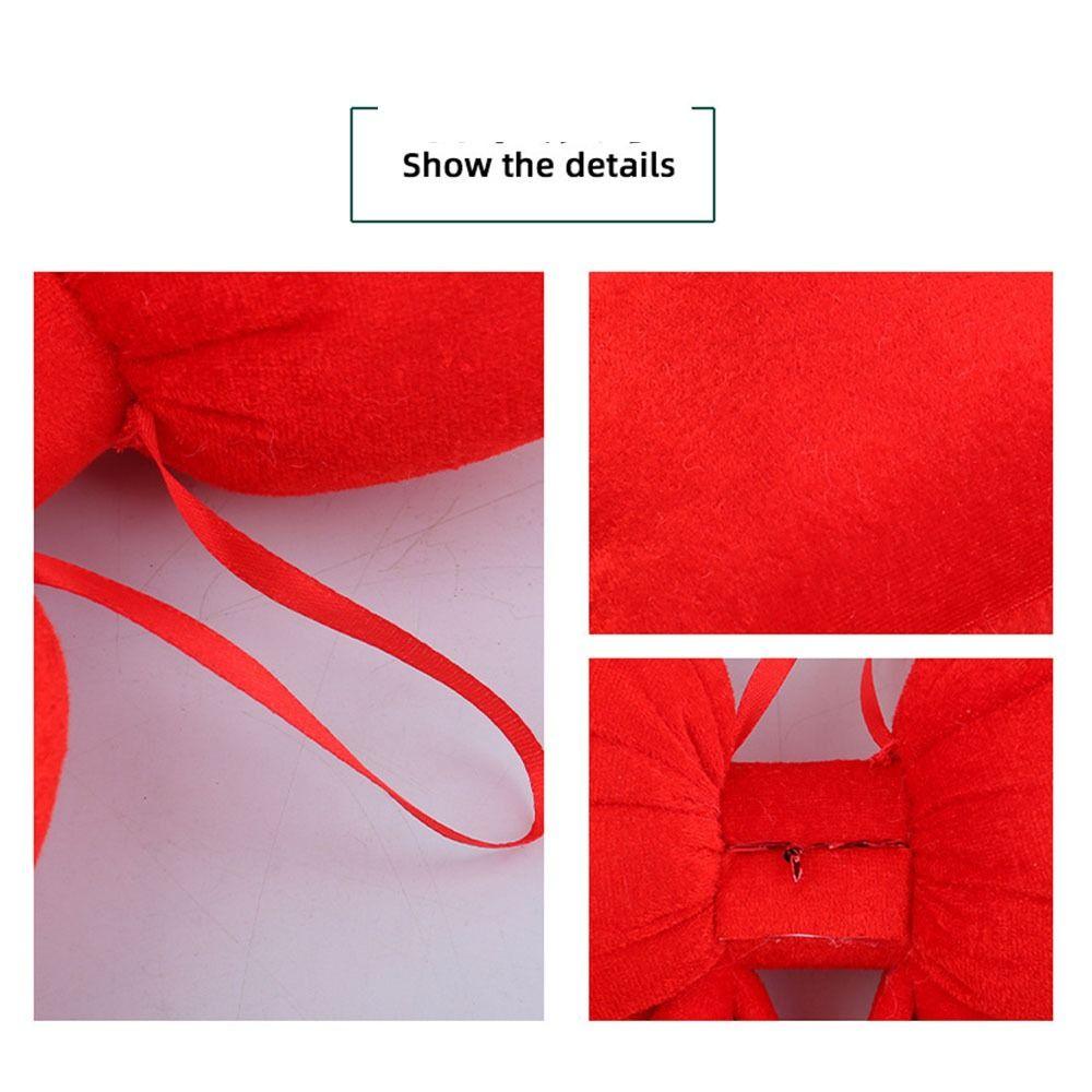 DIY Xmas Tree Bowknot Pendant Hanging Ornament Christmas Tree Decorations  Home Navidad New Year