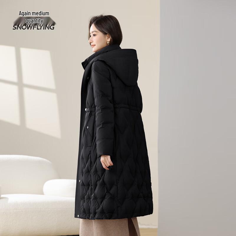 

Женский пуховик средней длины Xuezhongfei с утолщенным утеплителем M