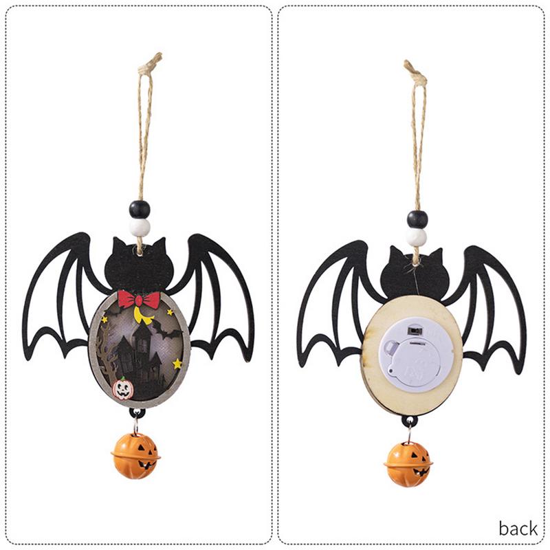 Vintage Halloween Wooden Ornaments Retro Halloween Decor Festive Vintage Halloween Tree Ornament Decorations Wooden Halloween