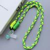 Universal Nylon Braided Phone Lanyard Detachable Colorful Shoulder Strap Anti-lost Neck Hanging Cord Phone Charm Accessories