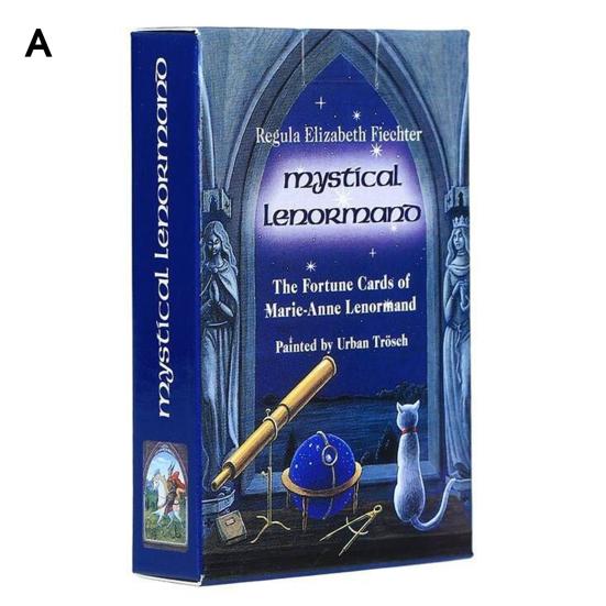 Tarot Decks English Wear Resistant Lightweight Augury Witch Energy Oracle Paper Cards Table Game for Daily Use