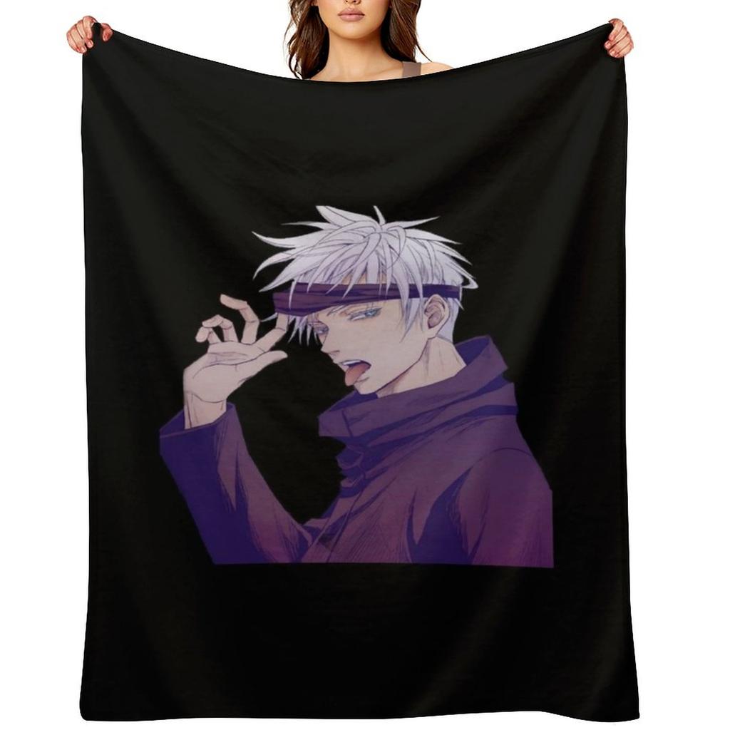 gojo Throw Blanket Large Travel cosplay anime Blankets For Baby Blankets