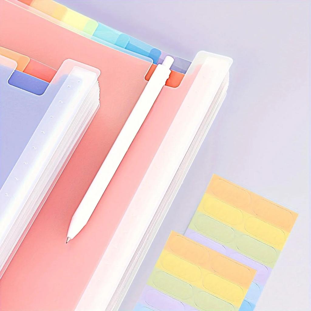 1PC 25-Pocket Expanding File Folder Multicolor Desktop Organizer A4 Letter Size Paper Document File Organizer