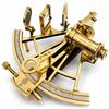 20.32 Cm Handmade Brass Nautical Sextant, Working Navigation Instrument, Polished Maritime Collectible, Nautical Decor Gift