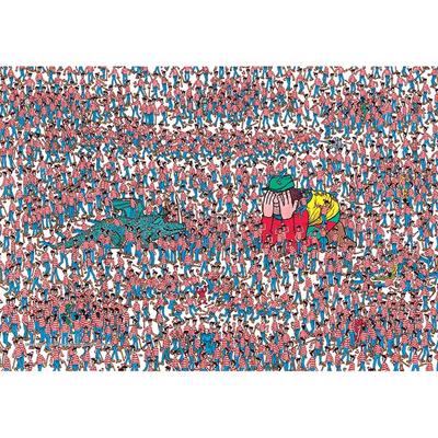Find Wally Land of Wally Jigsaw Puzzle AL3305, Mixed Colors, 1000 Pieces Jigsaw Puzzle, Childrens Games, Educational Toys