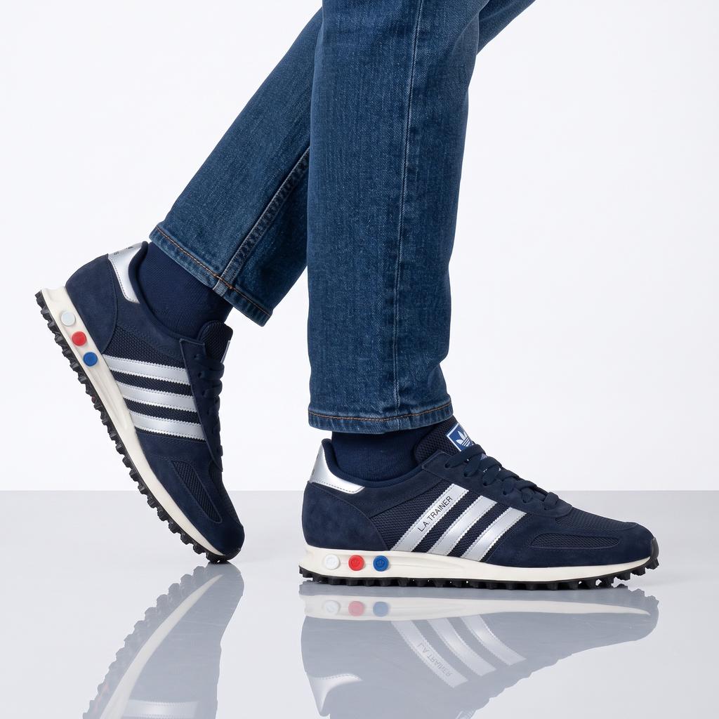 adidas LA Trainer OG - Scarpe da Ginnastica da Uomo Blu KJ4382 ORIGINALE