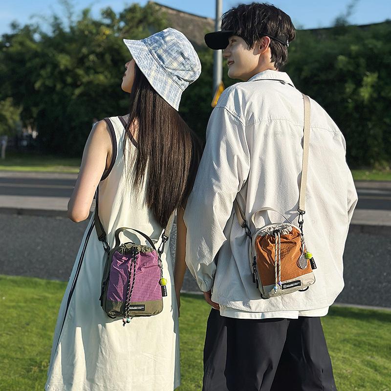 Backpack, Drawstring, Single-shoulder Crossbody Bag, Outdoor Sports Water Cup Bag, Mobile Phone Bag