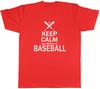Keep Calm and Believe In Baseball Unisexs Unisex TShirt Tee
