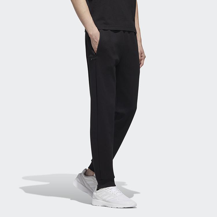 Adidas Neo Tapered Knit Track Pants Men Bottoms Black GJ8748