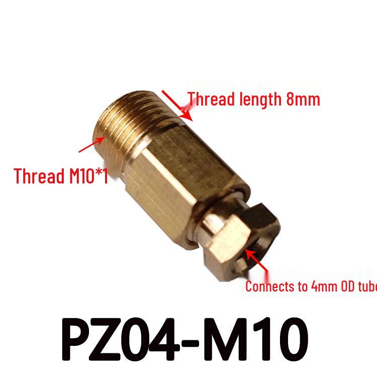 Right Angle Oil Nozzle for Machine Tool Engraving, Quick-Connect Steel Pipe Joint Sleeve
