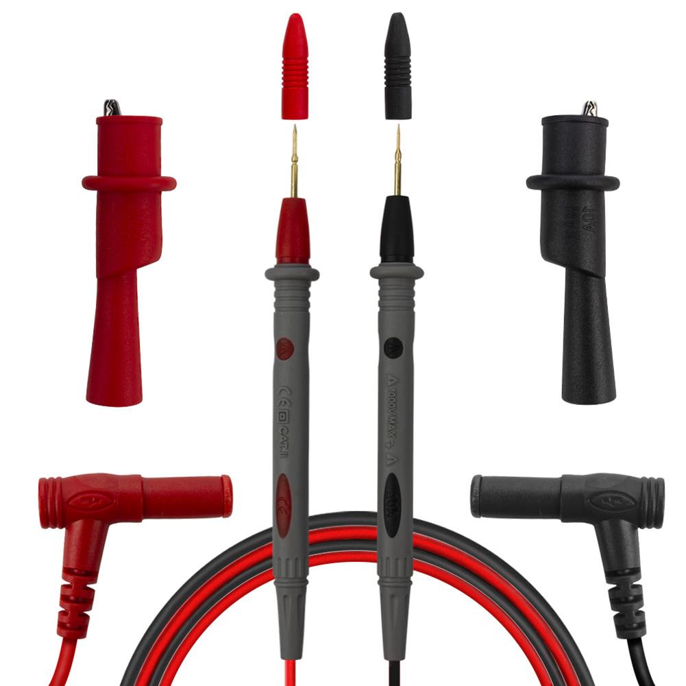 

Probe Wire 1000V 20A Multimeter Lead Ammeter Test Cord Meter Test Pen+2pcs Clips for Household Electricity Accessories