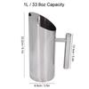 Stainless Steel Material Stainless Steel Water Pitcher Ergonomic Handle Silver Stainless Steel Water Jug 1L Capacity Ice Guard