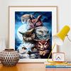Diamant-Malerei 5d Tier Kreuzstich Stickerei Eule Diamant Kunst Home Decor