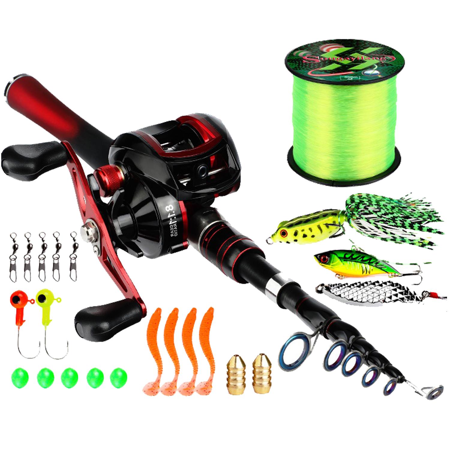 

Набор катушек для удочек Телескопическая кастинговая удочка Катушка для приманки с рыболовной приманкой Набор лесок для пресноводной приманки Комбинированная удочка 1.6m rod&right hand