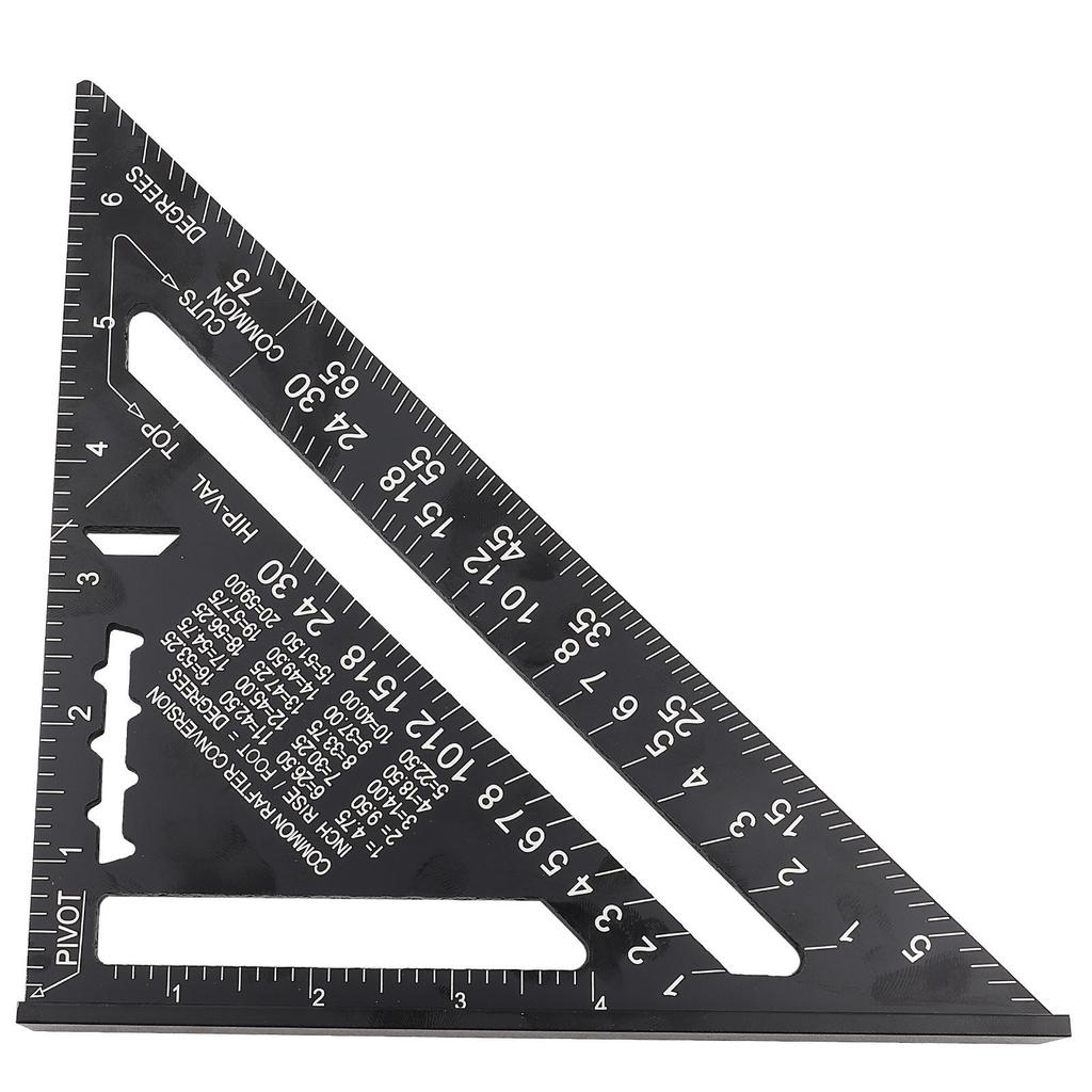Protractor d'angle pour toiture 7 pouces Alliage d'aluminium Oxydation noire  (  )