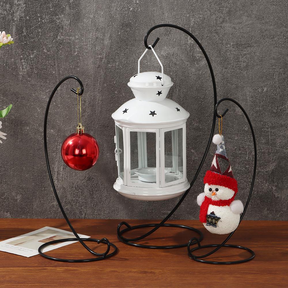 Home Decoration Flower Rack Wedding Iron Art Glass Ball Hanging Hanger Hook Ornament Display Stand Candle Holder Iron Hanging