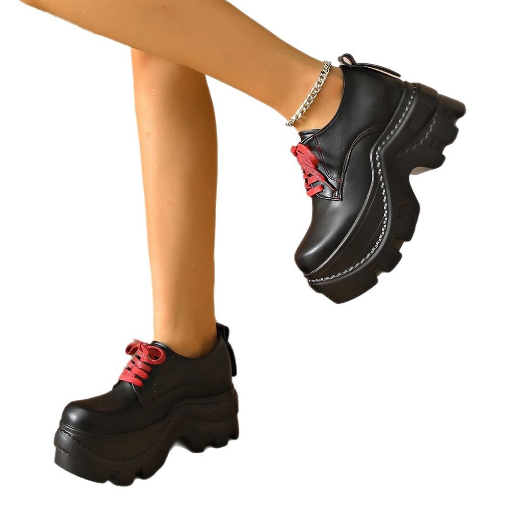 Fashion High Heels Women Sport Shoes Platform Designer Sneakers Casual Woman Mary Jance Shoes 2025 Autumn Fashion New Chaussure Femme