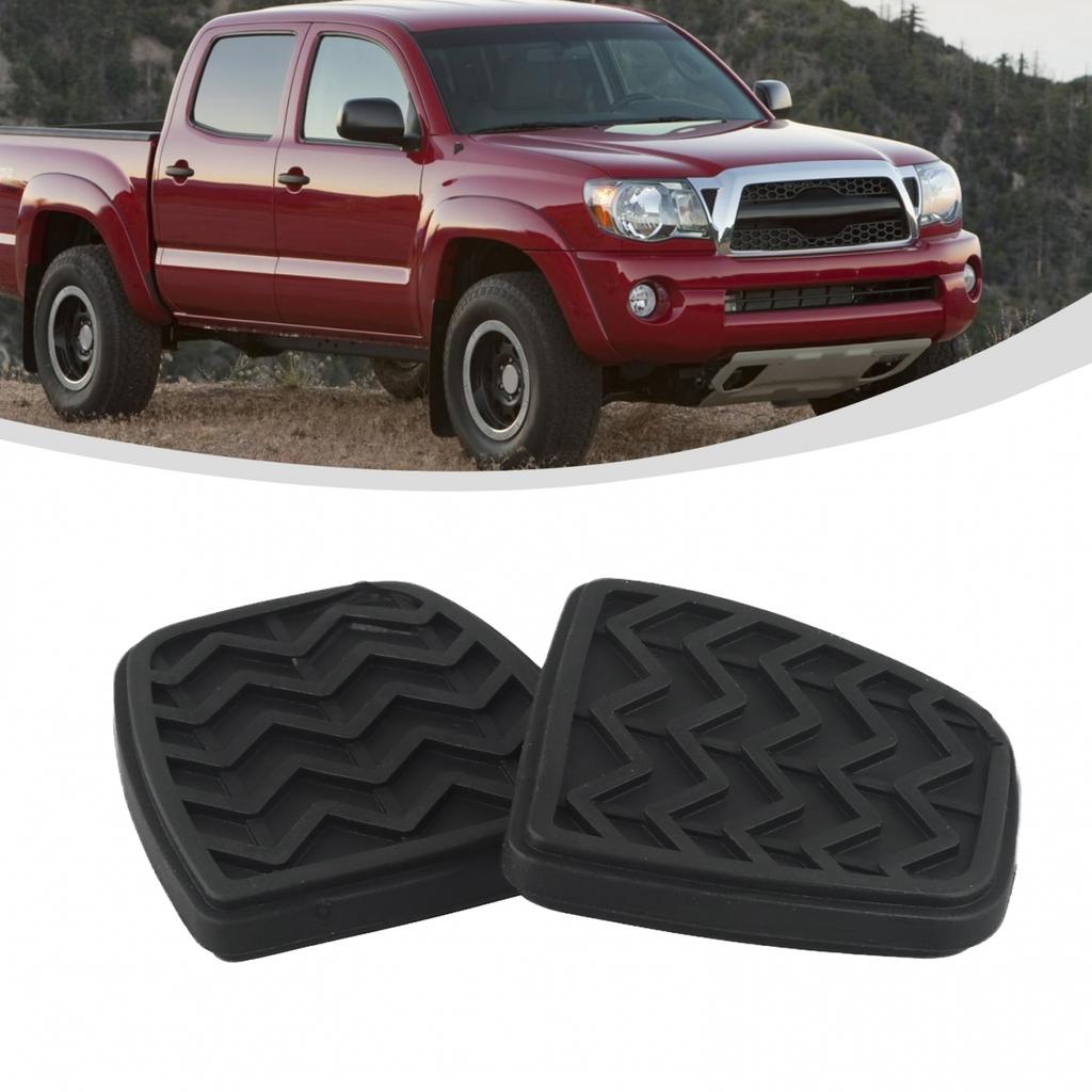 High Strength Rubber Cover for Yaris XP10 Brake Clutch Pedal Foot Pad (2Pcs)