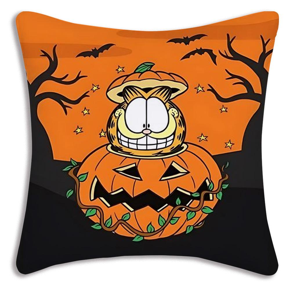 Cute Cartoon Garfields Pillow Covers Cartoon Sofa Decorative Home Double-sided Printing Short Plush Cute Cushion Cover