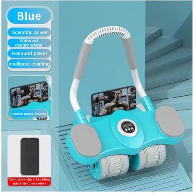 Intelligent Timing Fitness Equipment Built In Strong Spring Silent Rebound Anti Slip and Healthy Belly Wheel Support Timing Rebound Abdominal Wheel