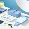 Microwavable 2 Layer Picnic Lunch Box Separated Food Storage Box Portable Food Container  Adult