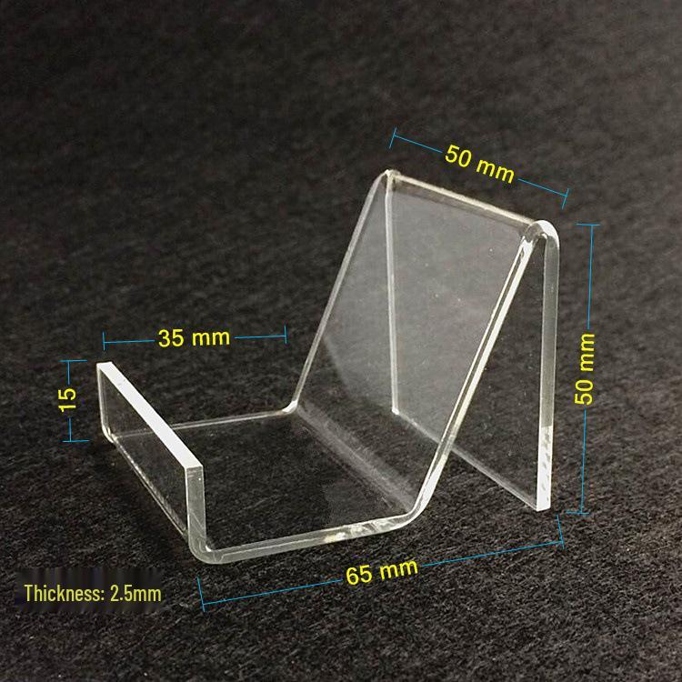 Acrylic Book Display Stand - Transparent Desktop Document Holder and Shelf