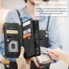 For Samsung Galaxy A37 A57 Case,Wallet Case for Women Men, Durable PU Leather Magnetic Flip Strap Wristlet Zipper Card Holder