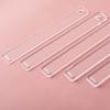 2Pcs Acrylic 2/3/4/5/6mm Rolling Strip Pin Rail Set Rolling Pin Guides Measuring Dough Strips Leveling for Pastry Baking Cookies