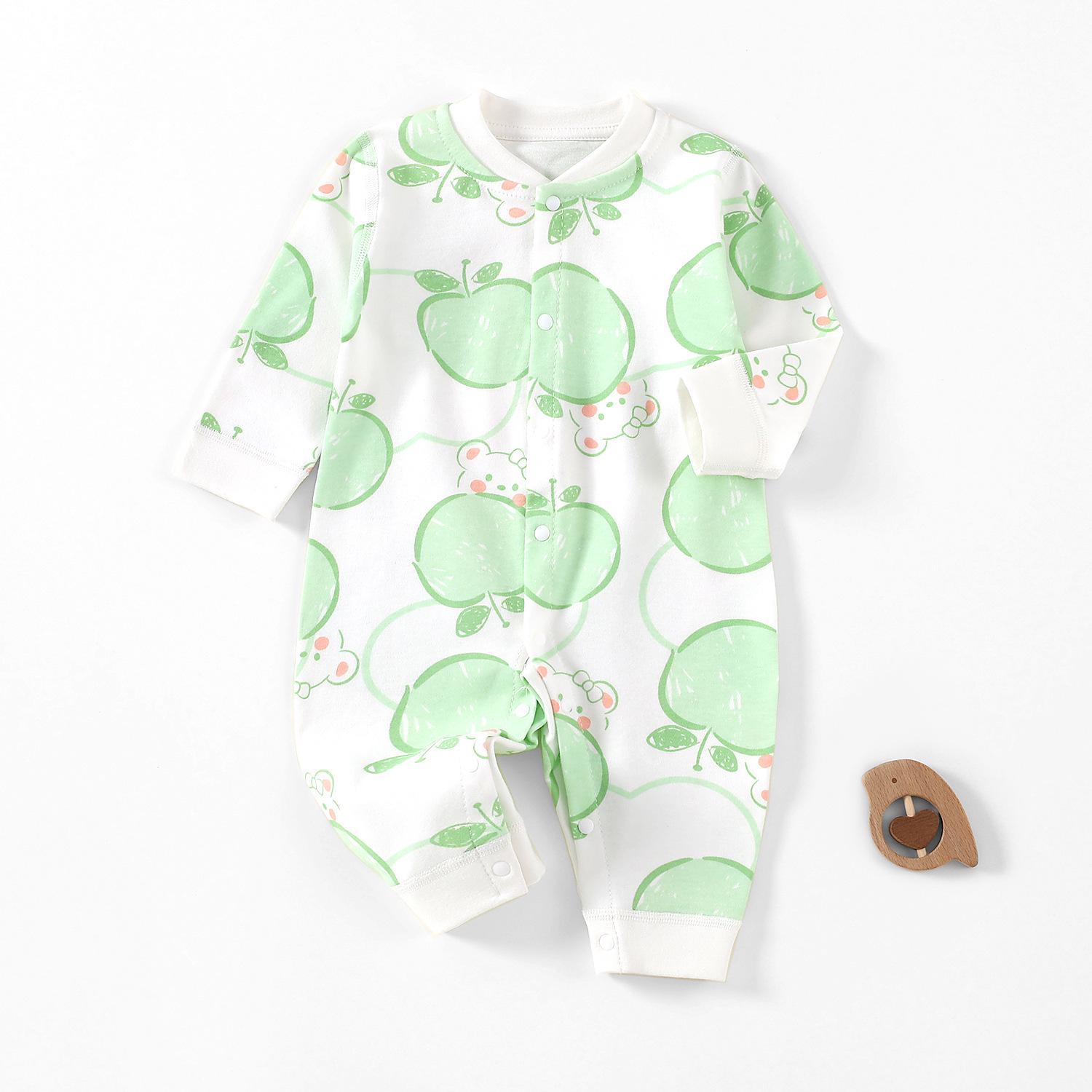 Newborn Baby Bodysuit - Pure Cotton Jumpsuit for Spring and Autumn 90 cm