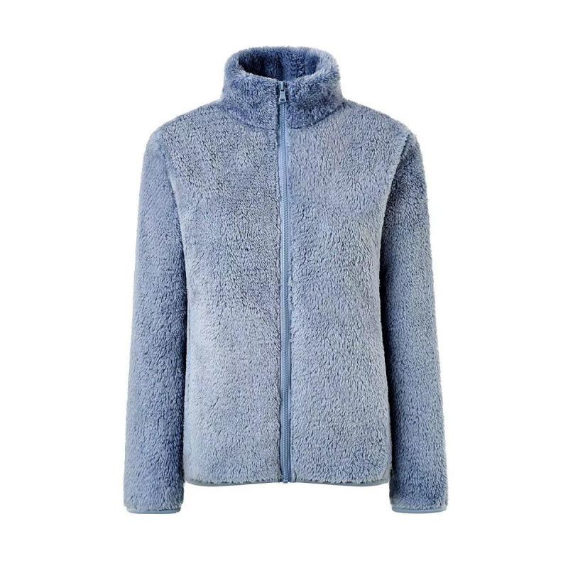 Autumn and Winter Coral Velvet Jacket for Women, Flannel Double-sided Fleece Jacket for Women, Warm and Thickened Jacket, Double-sided Fleece Lining