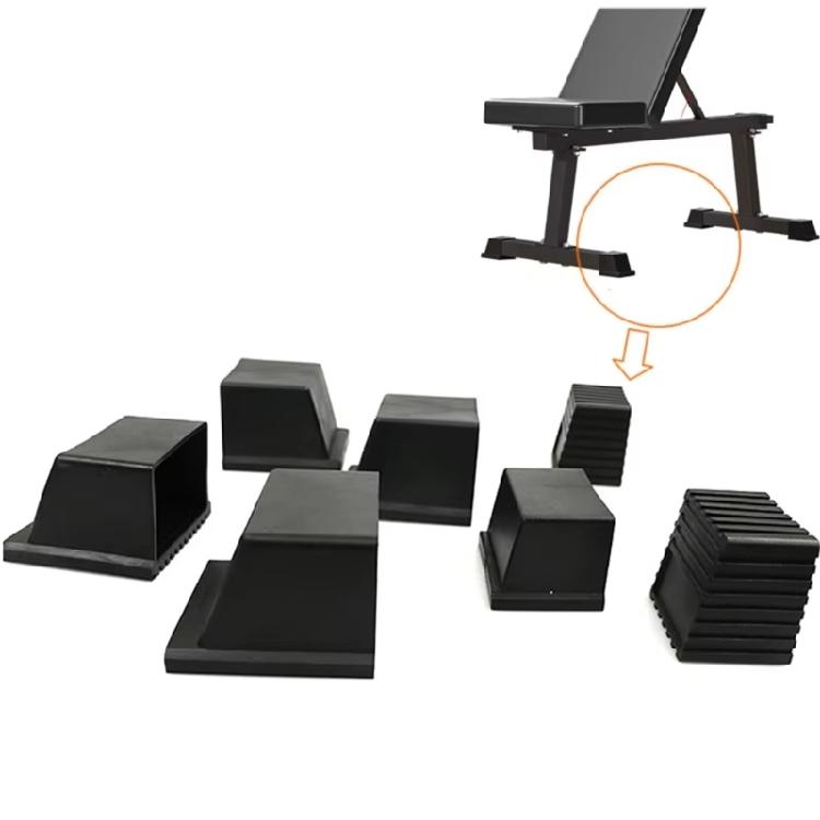 4 ks Koncovky na posilovací stroje Ochranné krytky na podlahu Čtvercové koncové krytky Plastové objímky na čtvercové trubky Koncovky na fitness vybavení