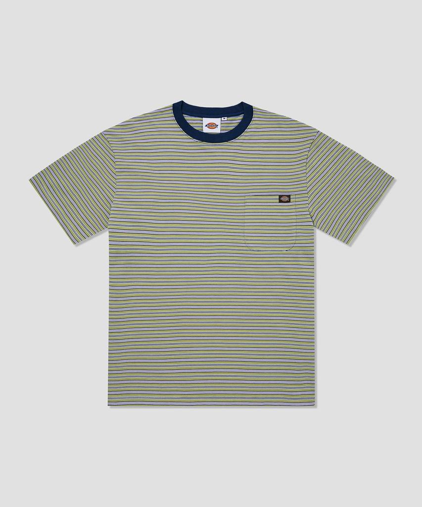 DICKIES Fine Stripe Pocket T-Shirt Olive