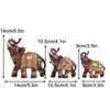 Model Elephant Figurine Ornament Simulated Resin Animal Sculpture  Balcony Garden Supplies